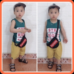 Áo Thun Ba Lỗ Cotton Xược Mỏng Mát Ngày Hè Cho Bé
