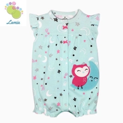 Romper xuất xịn cho bé gái từ sơ sinh đến 18 tháng cotton mỏng mát cho mùa hè