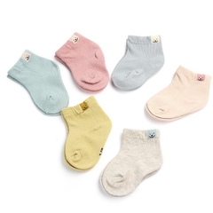 Tất cotton trơn mềm mịn cho bé 0-3 tuổi 𝟎𝟓𝐓𝐂𝐓