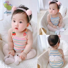 Bodysuit - Body Chíp 2 Dây Quảng Châu Thoáng Mát Mùa Hè Cho Bé Gái