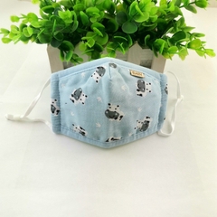 Khẩu Trang 3D 4 Lớp Chống Bụi Xuất Hàn Có Nút Chỉnh Quai Đeo Cho Bé 0-3Tuổi