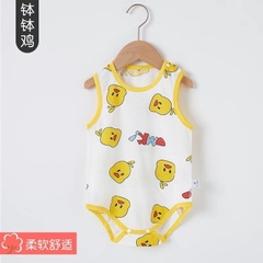 Bộ Bodysuit sát nách vải thông hơi thoáng mát mùa hè, họa tiết dễ thương cho bé trai, bé gái 𝟎𝟐𝐁𝐃𝐒