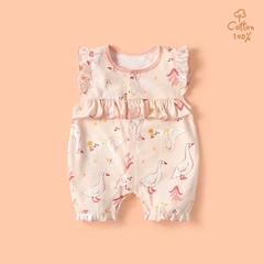 Body Đùi Hè Tiểu Thư Họa Tiết Dễ Thương Cho Bé Gái Sơ Sinh