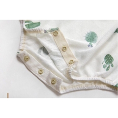 Bộ áo liền quần - Body Chíp/ Body suit hai dây Organic 100% Cotton Hữu Cơ Tự Nhiên An Toàn Cho Bé