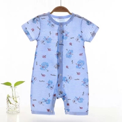 Bộ Body Đùi Cúc Giữa Mùa Hè Mỏng Mát Họa Tiết Đáng Yêu Cho Bé Sơ Sinh 24BDDU