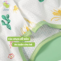 Body Cúc Giữa Dài Tay Hè Thu Mỏng Mát Cho Bé Nằm Điều Hoà 01BDD
