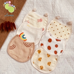 Yếm Xô Sơ Sinh Set 5 Chiếc Yếm Dãi Nhiều Họa Tiết Đáng Yêu Cho Bé 𝐘𝐗𝟒𝐋