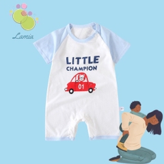 Bodysuits Body Cotton Hè Xuất Nhật Cho Bé Trai Bé Gái Sơ Sinh