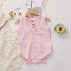 Bodysuit Đũi 3 Cúc Mỏng Mát Mùa Hè Cho Bé
