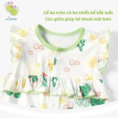 Body Đùi Hè Tiểu Thư Họa Tiết Dễ Thương Cho Bé Gái Sơ Sinh