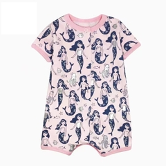 Romper xuất xịn cho bé gái từ sơ sinh đến 18 tháng cotton mỏng mát cho mùa hè
