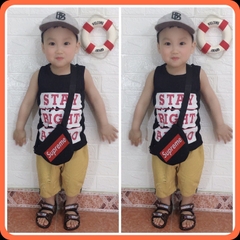 Áo Thun Ba Lỗ Cotton Xược Mỏng Mát Ngày Hè Cho Bé