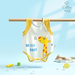 Bộ Body Đùi Sát Nách Mùa Hè Họa Tiết Đáng Yêu Cho Bé Trai, Bé Gái Sơ Sinh Lamia 30BDDU