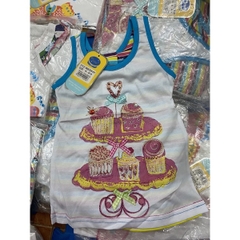 Áo 2 Dây Hè Cotton 100% Thấm Hút Mồ Hôi Cho Bé Gái