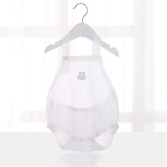 Bộ Bodysuit Yếm Hở Lưng Chất Thông Hơi Mỏng Mát Mùa Hè Cho Bé Trai Bé Gái Lamia 12BDS