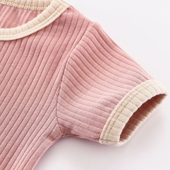 Bodysuit Có Tay Bộ Áo Liền Quần Mùa Hè Phong Cách Hàn Quốc Cho Bé Trai Bé Gái