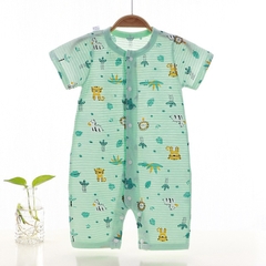 Bộ Body Đùi Cúc Giữa Mùa Hè Mỏng Mát Họa Tiết Đáng Yêu Cho Bé Sơ Sinh 24BDDU