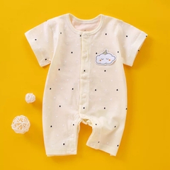 Bộ Đồ Liền thân Mùa Hè Body Đùi Cúc Giữa Cho Bé Sơ Sinh 25BDDU