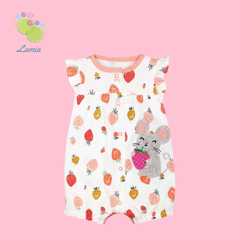 Body Đùi Hè, Romper Đùi Xuất Dư Cho Bé Gái 3-24 tháng