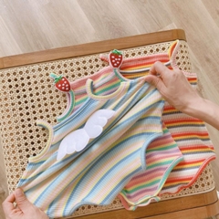 Bodysuit - Body Chíp 2 Dây Quảng Châu Thoáng Mát Mùa Hè Cho Bé Gái