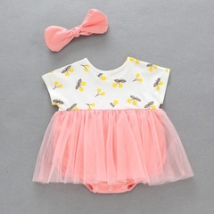 Bộ Bodysuit Tiểu Thư Mùa Hè Cho Bé Gái Sơ Sinh Lamia