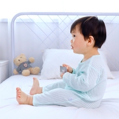 Body Cúc Giữa Dài Tay Hè Thu Mỏng Mát Cho Bé Nằm Điều Hoà 01BDD