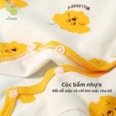 Bộ Body Đùi Cúc Giữa Vạt Chéo Mỏng Mát Cho Bé Sơ Sinh Mùa Hè  𝟐𝟗𝐁𝐃D𝐔