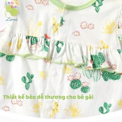 Body Đùi Hè Tiểu Thư Họa Tiết Dễ Thương Cho Bé Gái Sơ Sinh