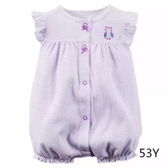 Romper xuất xịn cho bé gái từ sơ sinh đến 18 tháng cotton mỏng mát cho mùa hè