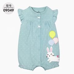 Romper xuất xịn cho bé gái từ sơ sinh đến 18 tháng cotton mỏng mát cho mùa hè