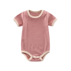 Bodysuit Có Tay Bộ Áo Liền Quần Mùa Hè Phong Cách Hàn Quốc Cho Bé Trai Bé Gái