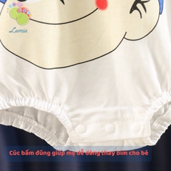 Bodysuit Hè Cộc Tay Họa Tiết Dễ Thương Hàng Quảng Châu Cho Bé Lamia BDS11