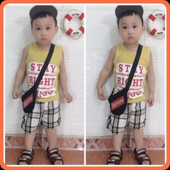 Áo Thun Ba Lỗ Cotton Xược Mỏng Mát Ngày Hè Cho Bé