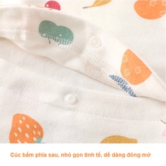 Bộ Body Thu Đông Dài Tay Cotton Mềm Mại Cho Bé 0-2 Tuổi 08BDD