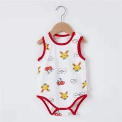 Bộ Bodysuit sát nách vải thông hơi thoáng mát mùa hè, họa tiết dễ thương cho bé trai, bé gái 𝟎𝟐𝐁𝐃𝐒