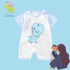 Bodysuits Body Cotton Hè Xuất Nhật Cho Bé Trai Bé Gái Sơ Sinh