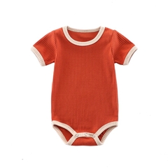 Bodysuit Có Tay Bộ Áo Liền Quần Mùa Hè Phong Cách Hàn Quốc Cho Bé Trai Bé Gái