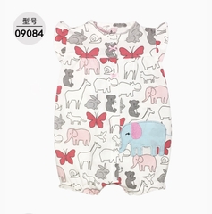 Romper xuất xịn cho bé gái từ sơ sinh đến 18 tháng cotton mỏng mát cho mùa hè