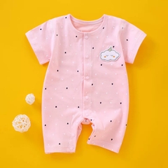 Bộ Đồ Liền thân Mùa Hè Body Đùi Cúc Giữa Cho Bé Sơ Sinh 25BDDU