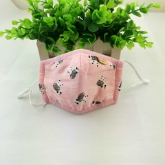 Khẩu Trang 3D 4 Lớp Chống Bụi Xuất Hàn Có Nút Chỉnh Quai Đeo Cho Bé 0-3Tuổi