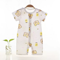 Bộ Body Đùi Cúc Giữa Mùa Hè Mỏng Mát Họa Tiết Đáng Yêu Cho Bé Sơ Sinh 24BDDU