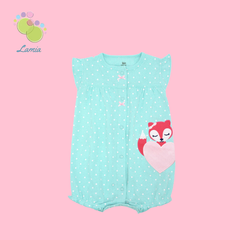 Romper xuất xịn cho bé gái từ sơ sinh đến 18 tháng cotton mỏng mát cho mùa hè