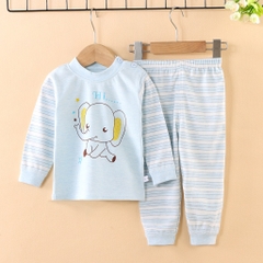 Bộ Đồ Dài Tay Thu Đông Cotton Len Cho Bé Trai Bé Gái Cao Cấp Từ 1-4 Tuổi