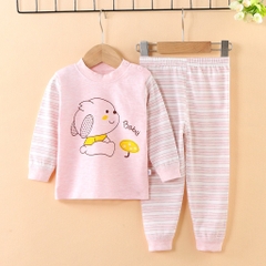 Bộ Đồ Dài Tay Thu Đông Cotton Len Cho Bé Trai Bé Gái Cao Cấp Từ 1-4 Tuổi