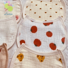 Yếm Xô Sơ Sinh Set 5 Chiếc Yếm Dãi Nhiều Họa Tiết Đáng Yêu Cho Bé 𝐘𝐗𝟒𝐋