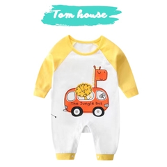 Bộ Liền Thân Hình Thú Ngộ Nghĩnh 100% Cotton 09BDD
