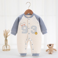 Bộ Liền Thân dài tay nỉ bông cho bé trai và bé gái sơ sinh từ 3-13kg 𝟐𝟏𝐁𝐃𝐃