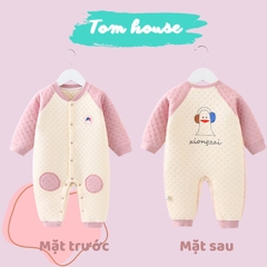 Bộ Liền Thân dài tay nỉ bông cho bé trai và bé gái sơ sinh từ 3-13kg 𝟐𝟏𝐁𝐃𝐃