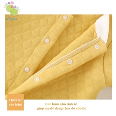 Body nỉ bông dài tay cho bé Trai bé Gái từ 3 đến 13kg hàng Quảng Châu Cao Cấp 11BDD