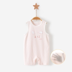 Bộ Áo Liền Thân Sát Nách Mùa Hè Mỏng Mát Hoạ Tiết Đáng Yêu Cho Bé Trai, Bé Gái Sơ Sinh 𝟑𝟗𝐁𝐃𝐃𝐔
